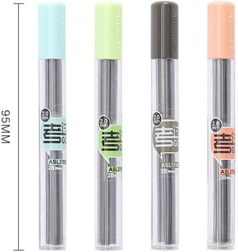3Pcs 2.0mm 2B Propelling Pencils Candy Color Mechanical Pencil Drawing Writing for Kids Girl Gift School Supplies Students Stationery Professional...
