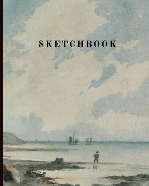 Sketchbook: Beautiful Beach View Cover, 110 Blank Pages, Sketchbook For Drawing, Doodling, Sketching...