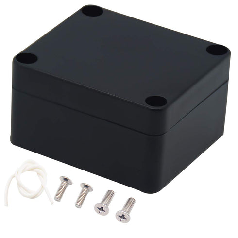 Zulkit Waterproof Plastic Project Box ABS IP65 Electrical Junction Box Enclosure Black 2.48 x 2.28 x 1.38 inch (63 x 58 x 35mm)...