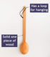 Heavy Duty Large Wooden Spoon 18-inch, Long Handle Cooking Tool With a Scoop. Nonstick Big Spoon for Stirring Mixing Cajun Crawfish Boil Wall Déco...