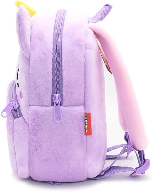 NICE CHOICE Cute Toddler Backpack Toddler Bag Plush Animal Cartoon Mini Travel Bag for Baby Girl Boy 2-6 Years(Puple Unicorn)...