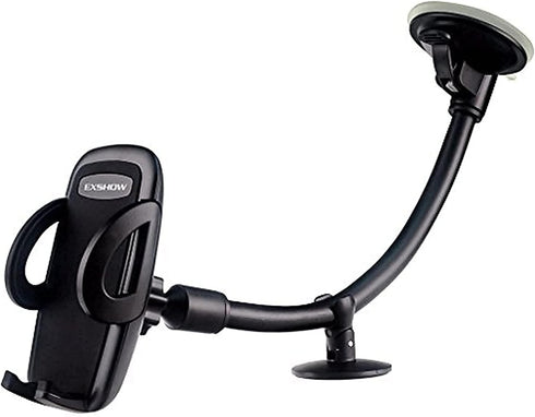 EXSHOW Portable Electronic Device Mount, Black, Compatible with iPhone 11 Pro Max/11/XS Max/XS/XR/X/8 Plus/8/7 Plus/7/6S Plus/6S/SE...