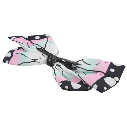 Bow Tie Bow Knot Hair Pin Ties Accessories props decorations head wear for Demon Slayer Shinobu Nezuko Tanjirou Cosplay use (Kochou Shinobu)...