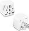 2 Pack US Travel Plug Adapter,UK to US Plug Adapter, Universal to American Outlet Plug Adapter, US to EU/UK/AU/CN/JP/Italy/Brazil/European to Amer...