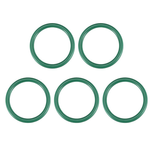 uxcell Fluorine Rubber O-Rings, 34mm OD 27mm ID 3.5mm Width FKM Seal Gasket for Machinery Plumbing, Green, Pack of 5...