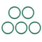 uxcell Fluorine Rubber O-Rings, 34mm OD 27mm ID 3.5mm Width FKM Seal Gasket for Machinery Plumbing, Green, Pack of 5...