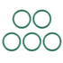 uxcell Fluorine Rubber O-Rings, 34mm OD 27mm ID 3.5mm Width FKM Seal Gasket for Machinery Plumbing, Green, Pack of 5...