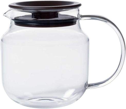 Kinto 8685 One-Touch Teapot, 21.8 fl oz (620 ml), Brown...