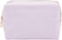 3 Pack Faux Leather Makeup Bag with Zipper, Travel Cosmetic Pouches (3 Pastel Colors)...