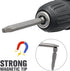 10PCS Magnetic Square Head Screwdriver Bits Set 1/4'' Hex Shank Square Drive Bit S2 Steel SQ1, SQ2, SQ2.7, SQ3, SQ4 Quick Release Power Tools for ...