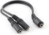 CablesOnline 9 inch Stereo 3.5mm 1-Female to 2-Females Splitter Cable & Gender Changer, (AV-Y15)...