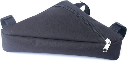 Kisangel Bicycle Triangle Bag Small Bike Bag Storage Black Bike Frame Bag Bike Front Frame Bag for Multi-function Vessel Tools...
