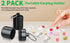Ear Plug Carrying Case Keychain(2 Pack), Small Waterproof Metal Earplug Case Ear Plug Holder Container Great for Earplugs, Pills Case Pill Box and...