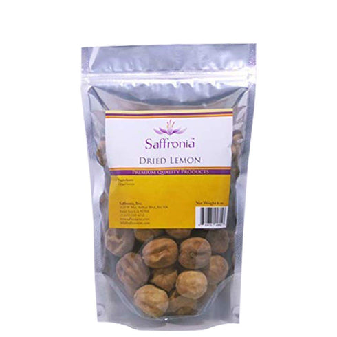 Saffronia Dried Lemon Omani | All Natural and Gluten Free Omani | Carefully Packaged in Resealable Bag | Aromatic & Flavorful Dehydrated Lemon | I...