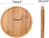 6pcs 3 inch Bamboo Round Plant Saucer, Mini Flower Pot Tray for Cactus Plant Pot Flower Pot Container Planter Bonsai Pots,no Plants Pot...