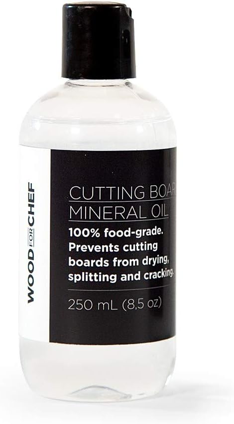 Cutting Board Food Grade Mineral Oil (8,5 oz) - Revitalize Cutting Board, Butcher Block, Countertops and Wood Utensils - Food Safe - Made in North...
