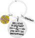 Sportybella Softball Keychain, Softball Believe In Yourself and You Will Be Unstoppable Gift...