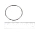uxcell Stainless Steel O Rings, 5pcs 90mm(3.54") Outer Dia. 5mm Thickness Multi-Purpose Metal Welded O-rings Round Rings for Hardware Luggage Acce...