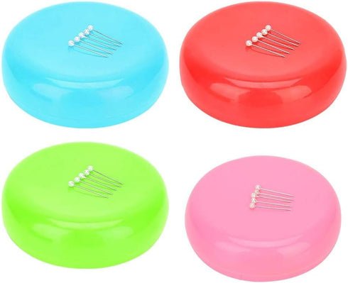 Magnetic Sewing Pincushion Sewing Pin Holder Pincushion Organizer Household Supplies for Quilting Safety Pins, Flower Head Straight Pins, Glass He...