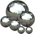 Stainless Steel Gazing Ball, 6 Pcs 50-150 mm Mirror Polished Hollow Ball Reflective Garden Sphere, Floating Pond Balls Seamless Gazing Globe for H...