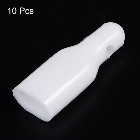 10pcs Umbrella Tail Beads 10x5mm Hole Dia 34mm Length PP Plastic Umbrella Bone Cover for Double Bone Umbrella Cover Parts, Grey...