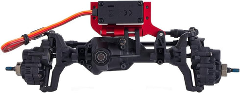 TRX4 Servo on Axle Mount, Aluminum TRX4 SOA Mount 4-Link Suspension for 1/10 RC Crawler Car, CNC Aluminum Servo Mount for Traxxas TRX4 (Black)...