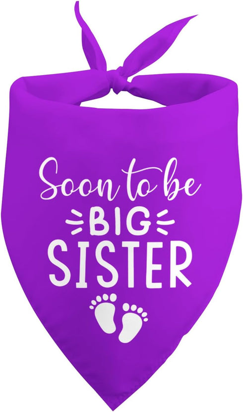 Baby Announcement Dog Bandana Soon to Be Big Sister Dog Bandanas Dog Baby Announcement Dog Bandana Gender Reveal Photo Prop Pet Accessories for Do...