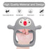 Smily Mia 2pack Penguin Teether for Babies 0-6Month, Silicone Teething Mittens&Baby Chew Toys for 3-6Month, Shower Gift for Baby Boys, Blue+Grey...