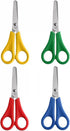 4 Pcs Kids Scissors Children Blunt tip Safety Scissors with cm Scale Steel Preschool Plastic Handle Handmade Scissors for Scrapbooking Art DIY Cra...