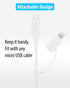 HomeSpot iPhone Charger, Micro USB to 8 pin Lightning Adapter Converter with Tether Keeper Sleeve, Apple MFi Certified for iPhone 8 7 7plus 6s 6Pl...