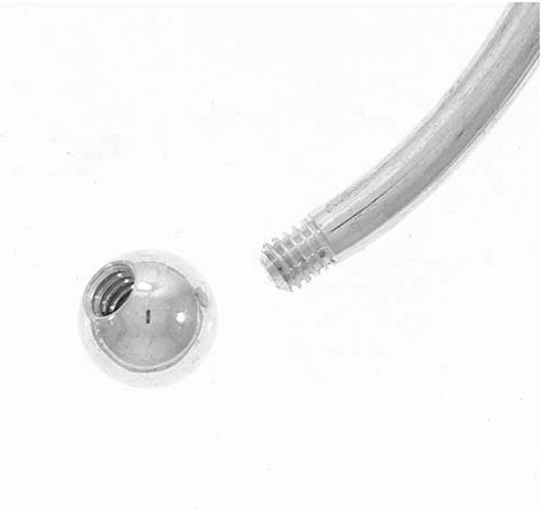 RUBYCA 10pcs White Silver Plated Bangle Bracelet Screw End Ball Cuff Charm Beads DIY Jewelry...