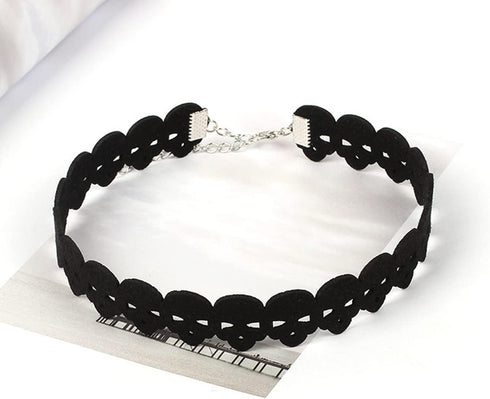 Skull Lace Choker Punk Skull Head Leather Short Necklace Collar for Women Girl Party Gothic Jewelry Accessories...
