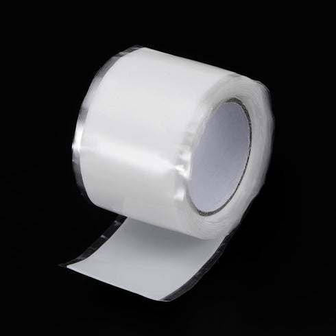 Self Fusing Silicone Tape 1" x 3ft x 0.02" Waterproof Sealing Plumbing Rubber Tape for Water Pipe Hose Leak Silicone Grip Repair Seal, White...