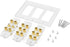 5 6 7.1/7.2 or 8.1/8.2 One or Two Subwoofer Compatible 16 Banana Post and 2 RCA Speaker Wall Plate for Home Theater Audio...