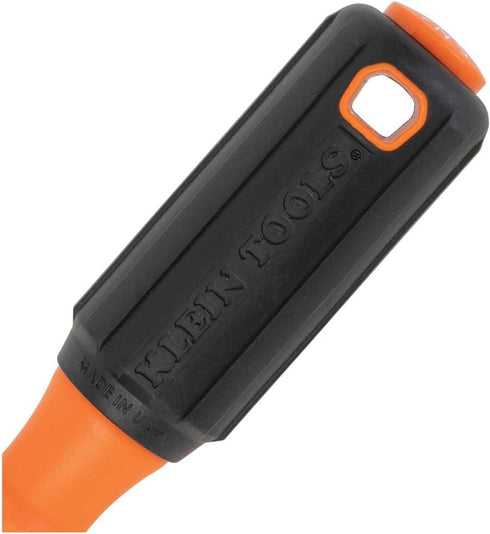 Klein Tools 6844INS Insulated Screwdriver, 1000V #2 Square Tip Screwdriver with 4-Inch Shank, Tip-Ident, Cushion-Grip Handle...