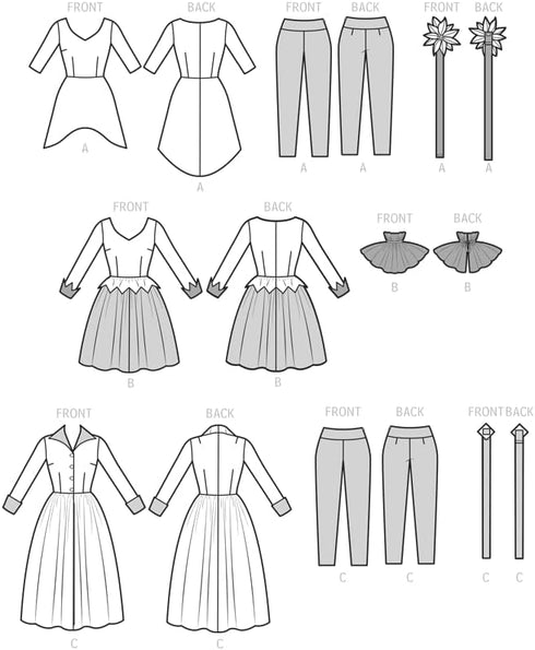 Simplicity Misses' Costumes Sewing Pattern Kit Theresa Laquey, Code S9632, Sizes 6-8-10-12-14, Multicolor...