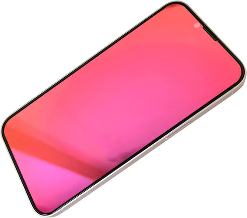 2 Pack Anti-Blue Privacy Tempered Glass Suit for iPhone 12 Pro Max Mirror Anti-Spy Screen Protector Anti-Peeping Film Electroplated Gradient Color...