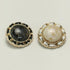 20 Pcs Metal Retro Vents Pearl Buttons Skirt Jackets Knitted Cardigans Decorative Buttons 18mm/0.7inch (Black10pcs + White10 pcs)...