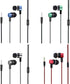 4 Pack Wired Earbuds 3.5MM 3 Pole Stereo Earphone in-Ear Headphone Without MIC 1Meter Braided Cord Headset for MP3 Cassette Recorder CD Player Mus...