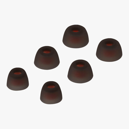 kwmobile 6X Replacement Ear Tips Compatible with JBL Tune 230 NC TWS / T230NC - Silicone Tips for Earphones - Black......