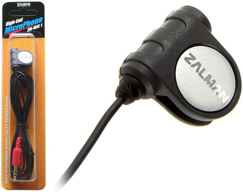 Zalman ZM-MIC1 High Sensitivity Headphone Microphone with Mini Clip, Computer PC Streaming Gaming Mic, 3.5mm Jack...