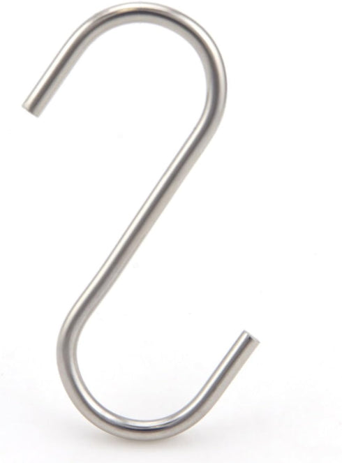 NXG 30 Pack 2.5 Inch Nickel Plated Stainless Steel S Hook S Shape Durable Hanging Hooks for Kitchen, Bathroom, Closet, Work Place, Office...