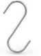 NXG 30 Pack 2.5 Inch Nickel Plated Stainless Steel S Hook S Shape Durable Hanging Hooks for Kitchen, Bathroom, Closet, Work Place, Office...