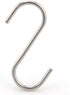 NXG 30 Pack 2.5 Inch Nickel Plated Stainless Steel S Hook S Shape Durable Hanging Hooks for Kitchen, Bathroom, Closet, Work Place, Office...