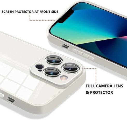 Case for iPhone 12 Pro Max Case, for iPhone 12 Pro Max Cases with Full Camera Lens Back,Protector Phone,Tempered Glass Quality,Silm Covers 6.7" Wh...