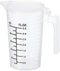 PATIKIL Graduated Beaker, 100ml PP Plastic Liquid Measuring Cup Double Sided Black Graduations with Handle Lid and Spout for Lab Kitchen Home...