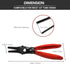 Hose Removal Pliers Automotive Vacuum Hose Separator Pliers Hose Pipe Removal Tool...