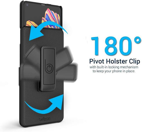 BELTRON Heavy Duty Case with Swivel Belt Clip for Samsung Galaxy XCover Pro G715 (AT&T FirstNet Verizon) Features: Secure Fit & Built-in Kickstand...