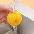 2 PCS Yellow Duck +Yellow chicken Dish Brush Handle Built-in Scraper, Scrub Brush for Pans, Pots, Kitchen Sink Cleaning...
