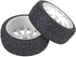 2Pcs Wheel Rim, Racing Car Rubber Wheel Hub Tires for 1/8 On-Road Racing RC (White)...